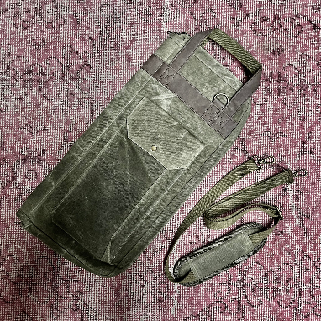 Name Brand Waxed Canvas Stick Bag