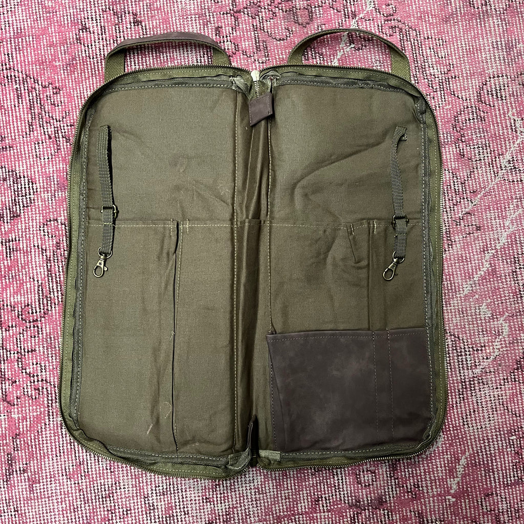 Name Brand Waxed Canvas Stick Bag
